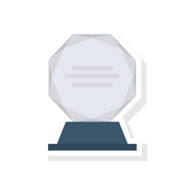 Etkinlik vektörü düz simge bardağı, kupa  