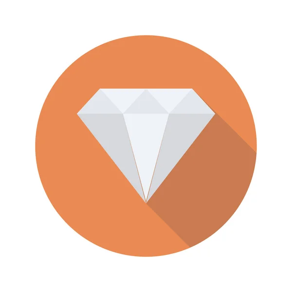 Ícone Plano Ilustração Vetorial Recompensa Diamante — Vetor de Stock