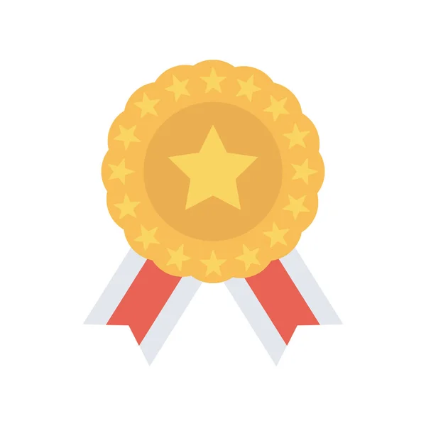 Medaille Award Pictogram Vectorillustratie — Stockvector