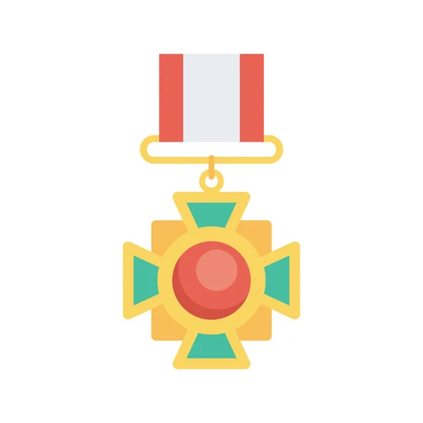 Medaille Auszeichnung Champion Vektorillustration — Stockvektor