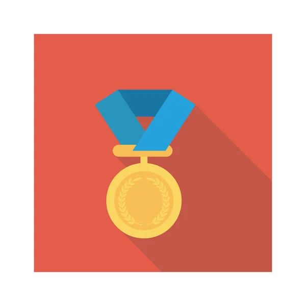 Μετάλλιο Βραβείο Εικονίδιο Vector Εικονογράφηση — Διανυσματικό Αρχείο