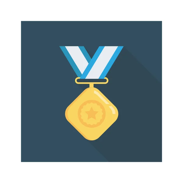 Медаль Значок Нагородження Векторна Ілюстрація — стоковий вектор