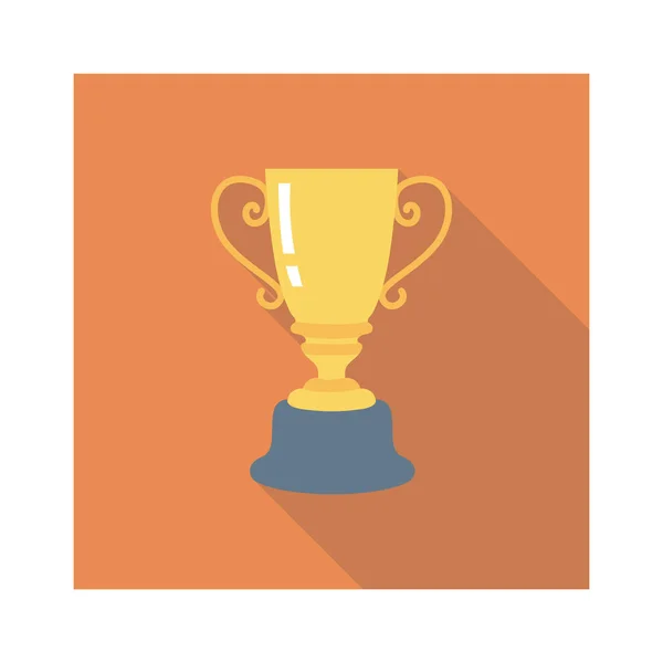 Vector Illustratie Platte Pictogram Trofee — Stockvector