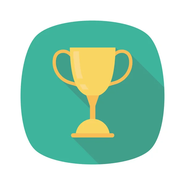 Vector Flat Icon Cup Trophy — ストックベクタ