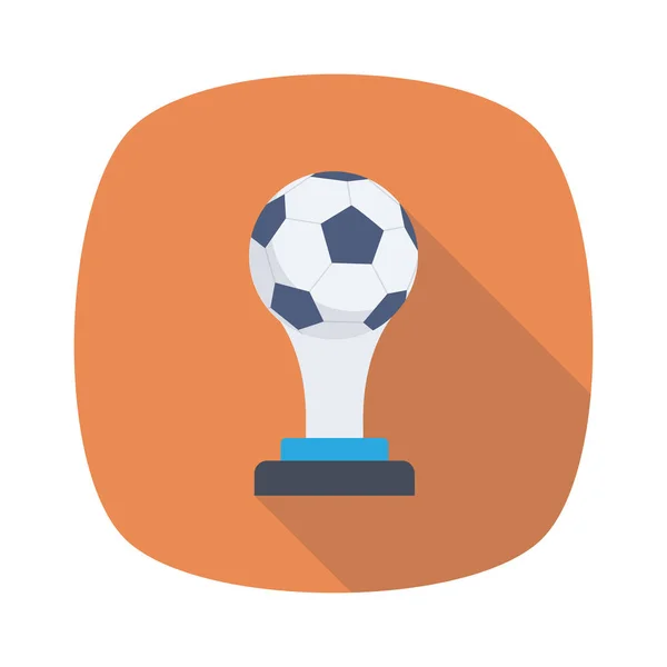 矢量插图扁平图标 足球杯的奖品 — 图库矢量图片