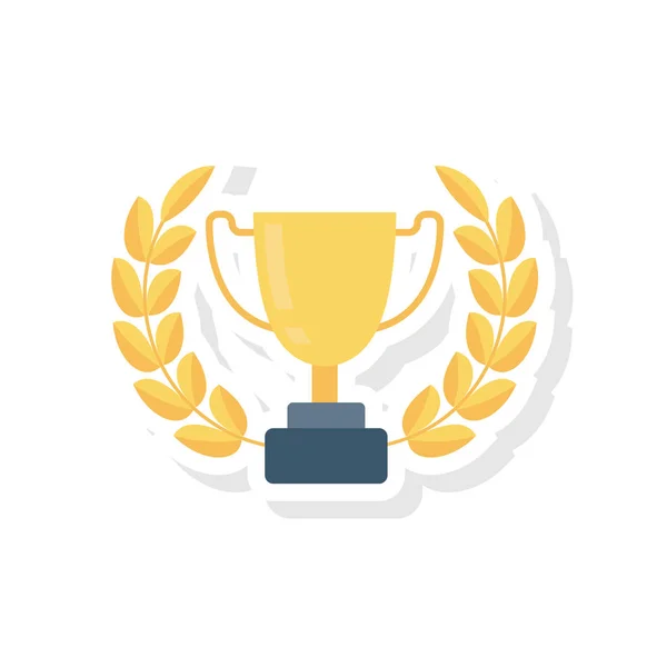 Activity Vector Flat Icon Cup Trophy — Stock Vector