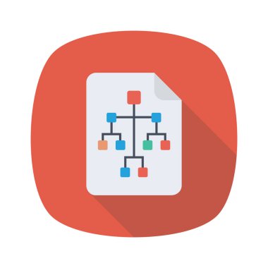 Vektör çizimi. Takım çalışması düz simgesi. belge