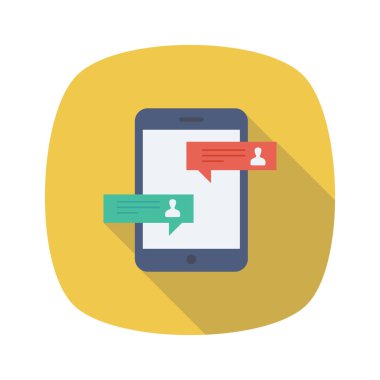 Vektör çizimi. Takım çalışması düz simgesi. sohbet