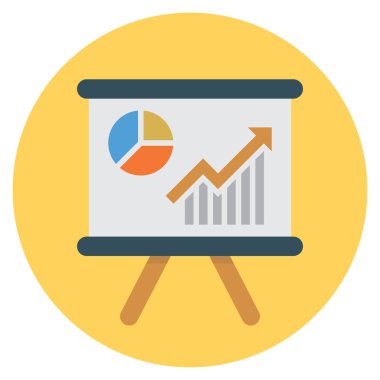 Pano & grafik için İş Yönetimi Düz simgeleri