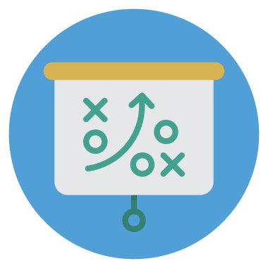 Strateji & planlama için İş Yönetimi Düz simgeleri 
