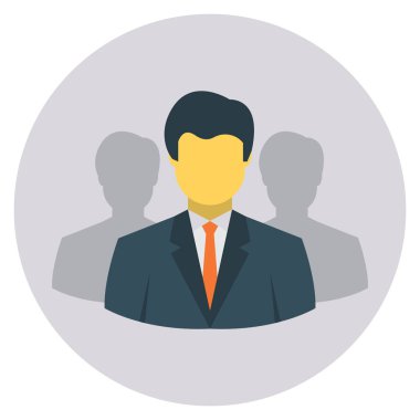 Grup & çalışanı için İş Yönetimi Düz simgeleri