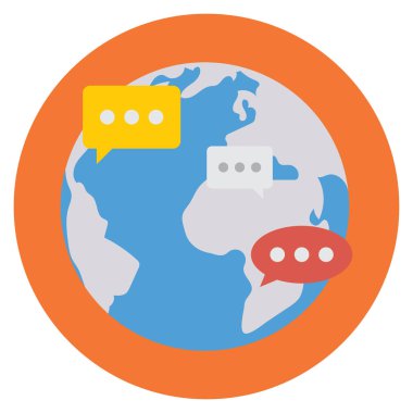 Genel & mesaj için İş Yönetimi Düz simgeleri