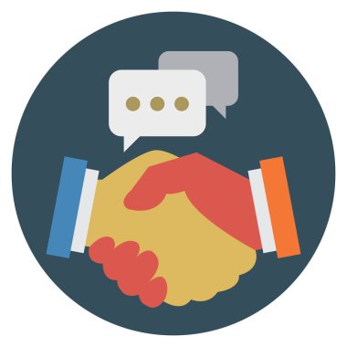 Ortaklık & anlaşması için İş Yönetimi Düz simgeleri