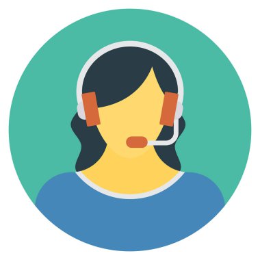 Hizmet & çalışanı için İş Yönetimi Düz simgesi