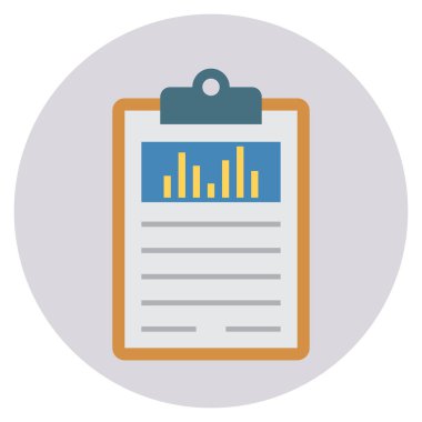 Grafik & raporu için İş Yönetimi Düz simgesi 