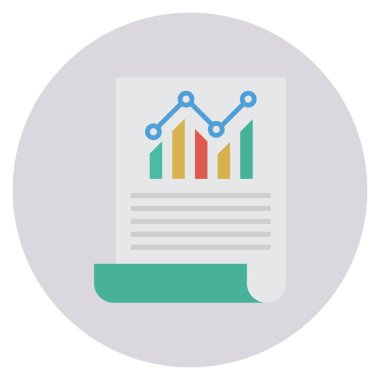 Grafik & raporu için İş Yönetimi Düz simgesi