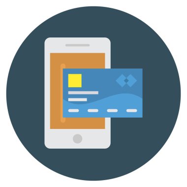 Kart & ödeme için İş Yönetimi Düz simgesi 