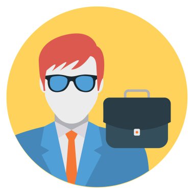 Portföy & çanta için İş Yönetimi Düz simgesi