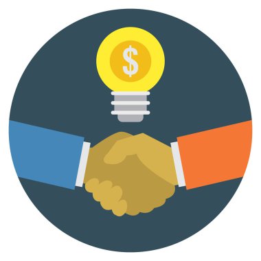 Sözleşme & anlaşması için İş Yönetimi Düz simgesi