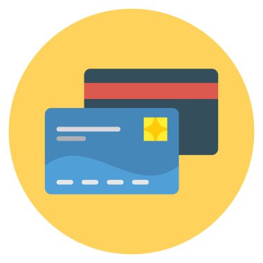 Kart & banka kartı için İşletme Yönetimi Düz simgesi 