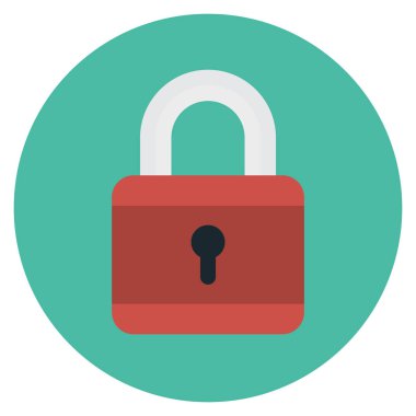 Güvenli & koruma için İş Yönetimi Düz simgesi 