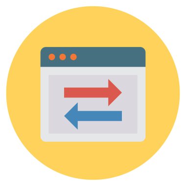 Web sitesi ve tarayıcı için İş Yönetimi Düz simgesi 