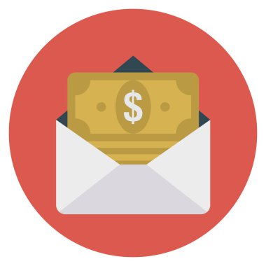 Açık & Dolar için İş Yönetimi Düz simgesi 