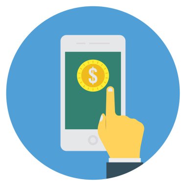 Dokunmak için İş Yönetimi Düz simgeleri 