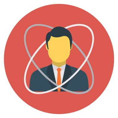 Hesap çalışanı için İş Yönetimi Düz simgesi