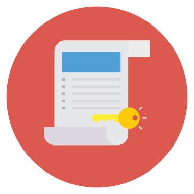 Anahtar & sayfası için İş Yönetimi Düz simgesi