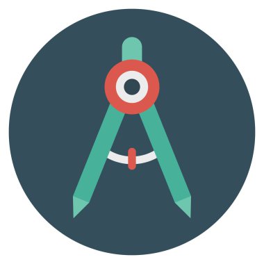 Ölçüm & geometri için İş Yönetimi Düz simgesi 