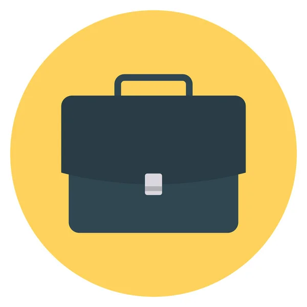 Business Management Flat Icon Portfolio Bag — Stock Vector