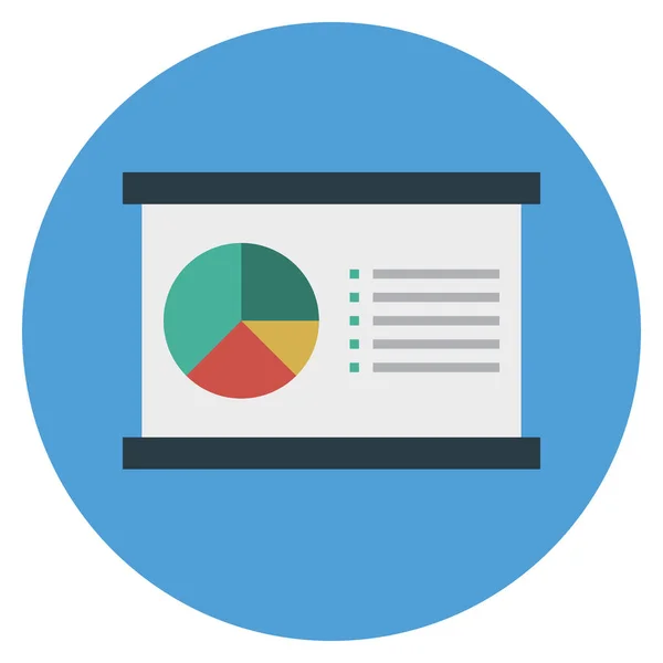 Business Management Iconos Planos Para Gráfico Informe — Archivo Imágenes Vectoriales