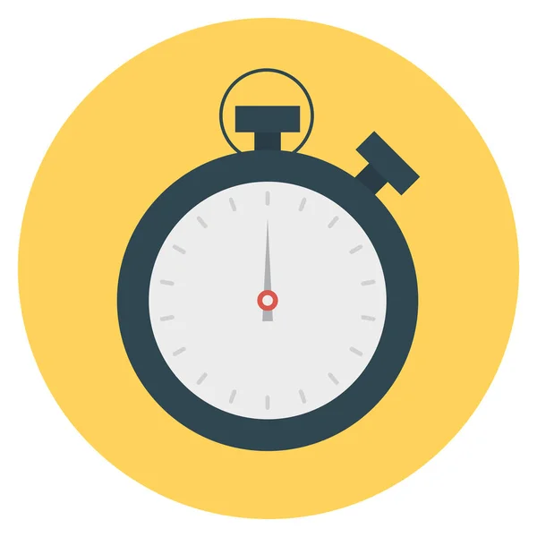 Business Management Icono Plano Para Temporizador Reloj — Archivo Imágenes Vectoriales