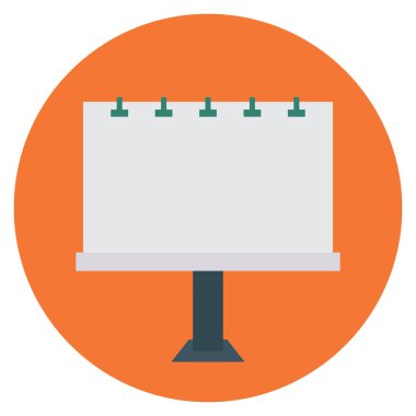 Pano & ilan panosu için İş Yönetimi Düz simgesi 