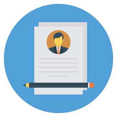 Belge & sayfası için İş Yönetimi Düz simgesi