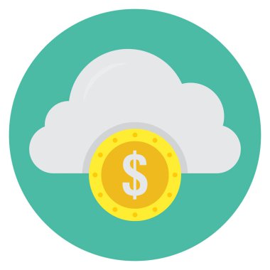 Depolama & doları için İş Yönetimi Düz simgesi 