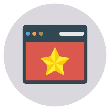 Web sayfası & tarayıcısı için İş Yönetimi Düz simgesi 