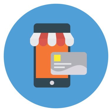 Kredi & kartı için İş Yönetimi Düz simgesi 