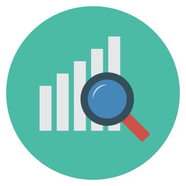 Grafik & büyümesi için İş Yönetimi Düz simgesi 