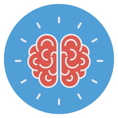 Yaratıcı & zihin için İş Yönetimi Düz simgesi 