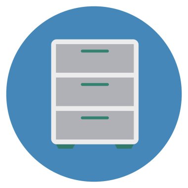 Depolama & kabine için İş Yönetimi Düz simgesi