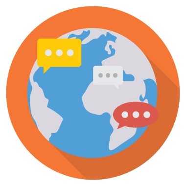 Genel & mesaj için İş Yönetimi Düz simgesi