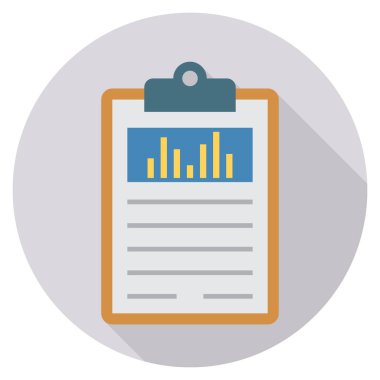 Grafik & raporu için İş Yönetimi Düz simgesi 