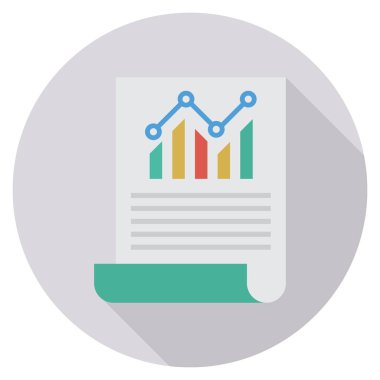 Grafik & raporu için İş Yönetimi Düz simgesi