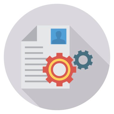 Belgeyi yapılandırmak için İş Yönetimi Düz simgesi 