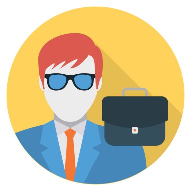 Portföy & çanta için İş Yönetimi Düz simgesi