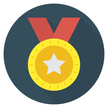 Rozet & başarı için İş Yönetimi Düz simgesi 