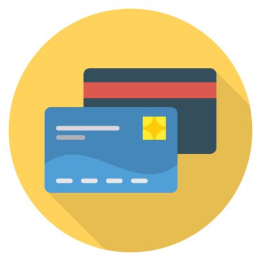 Kart & banka kartı için İşletme Yönetimi Düz simgesi 