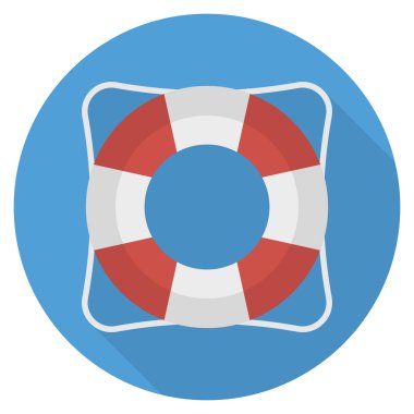 hayat tüp düz simgesi, vektör, illüstrasyon 